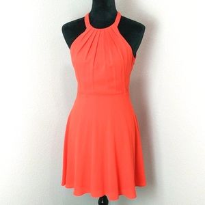 Chiffon Fit and Flare Dress by Express